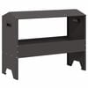 vidaXL Futtertr&ouml;ge f&uuml;r Nutztiere Schwarz 79 x 35 x 62 cm