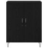 vidaXL Sideboard Schwarz Eichen-Optik 69,5 x 34 x 90 cm Holzwerkstoff