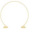 vidaXL Hochzeitsbogen Gold 220 x 45 x 200 cm Stahl