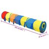 vidaXL Spieltunnel mit 250 B&auml;llen Mehrfarbig 245 cm Polyester