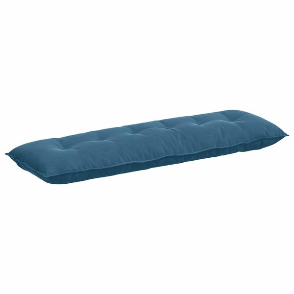 vidaXL R&uuml;ckenkissen Blau 160 x 50 cm Cordstoff