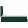 vidaXL Ottoman-Bett mit Matratzen Dunkelgr&uuml;n 80x200 cm Samt