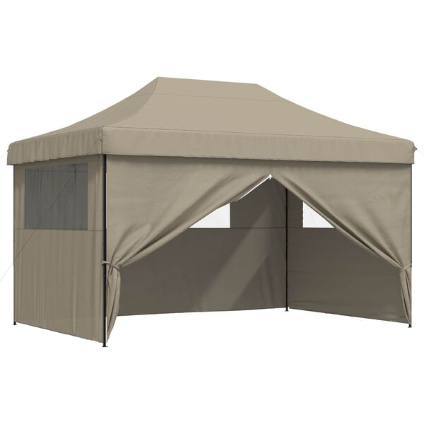 vidaXL Party-Zelt Taupe 292 x 440 x 315 cm Oxford-Stoff