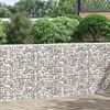 vidaXL Gabionen-Hochbeet Trapezform Verzinkter Stahl 150x20x100 cm