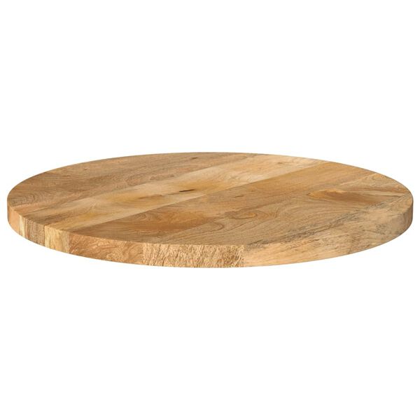 vidaXL Tischplatte &Oslash; 50x3,8 cm Rund Massivholz Mango