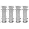 vidaXL Runde Sofabeine 8 Stk. Chrom 180 mm