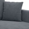 vidaXL 2-Sitzer-Sofa Dunkelgrau 140 cm Samt