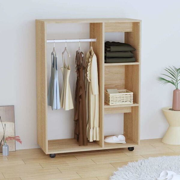 vidaXL Kleiderschrank Sonoma-Eiche 80x40x110 cm Holzwerkstoff