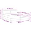 vidaXL Boxspringbett mit Matratze Schwarz 200 x 200 cm Kunstleder