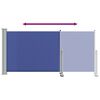 vidaXL Ausziehbare Seitenmarkise 120x300 cm Blau
