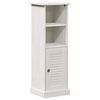 vidaXL Badezimmerschrank VIGO Wei&szlig; und Antikwei&szlig; 37 x 34 x 110 cm