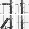 vidaXL Zaun mit Pfosten Grau 1 x 10 m Stahl und PVC