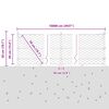vidaXL Zaunpfosten Gr&uuml;n 100 x 0,4 m (50 mm Netz) Stahl und PVC