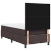 vidaXL Boxspringbett mit Matratze Dunkelbraun 80 x 200 cm Stoff