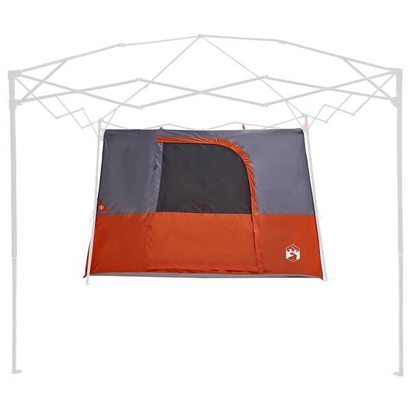 vidaXL Innenzelt mit Dach Grau und Orange 280 x 220 x 176 cm Taft