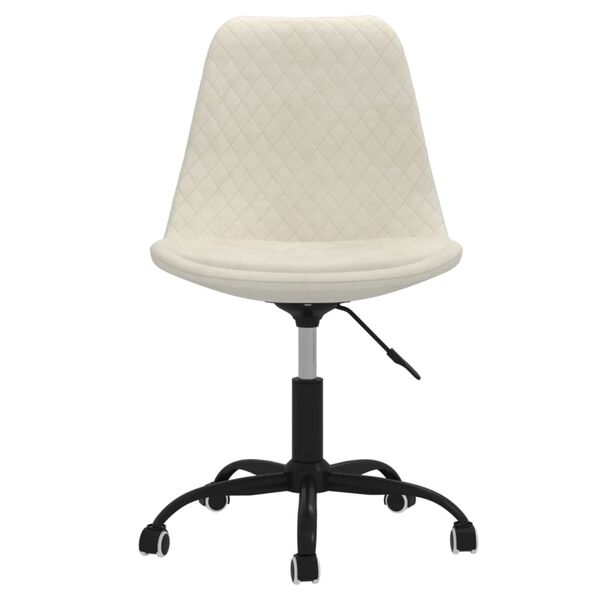 vidaXL Esszimmerst&uuml;hle 6 Stk. Drehbar Creme Stoff