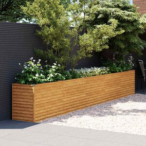 vidaXL Garten-Hochbeet 482 x 50 x 69 cm Cortenstahl