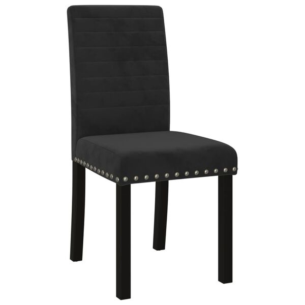 vidaXL Esszimmerst&uuml;hle 6 Stk. Schwarz Samt