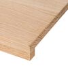 vidaXL Treppenstufen 2 Stk. Unbehandelt 70x30x2 cm Massivholz Eiche