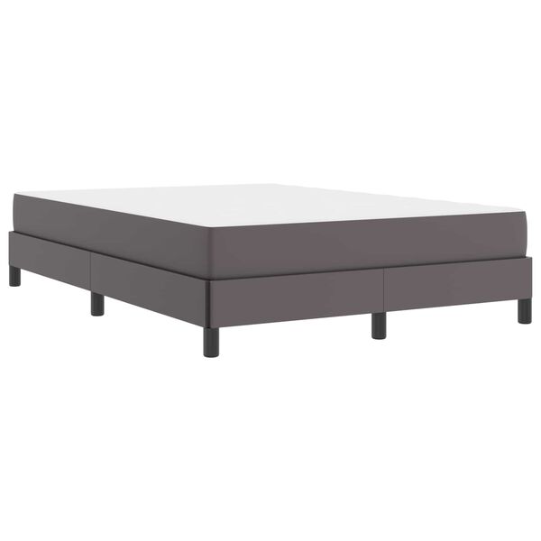 vidaXL Bettrahmen mit Matratze Grau 160 x 200 cm Stoff