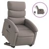 vidaXL Relaxsessel mit Aufstehhilfe Elektrisch Taupe Stoff