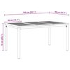 vidaXL Garten Essgruppe 7 pcs Schwarz Massivholz Akazie