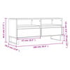 vidaXL TV-Schrank Weiß 100x34,5x44,5 cm Holzwerkstoff