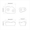 vidaXL Klettergriff 12 pcs Orange 100 x 67 x 43 mm PP