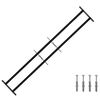 vidaXL Sicherheitsgitter f&uuml;r Fenster mit 2 Querstangen 3 pcs 93-174 cm