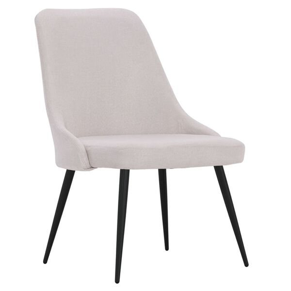 vidaXL Esszimmerst&uuml;hle 6 Stk. Creme Stoff