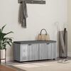 vidaXL Flurbank mit Kissen mit Speicher Graues Sonoma 100 x 38 x 46 cm