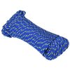 vidaXL Bootsseil Blau 4 mm 500 m Polypropylen