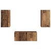 vidaXL TV-Schrankset Wandmontiert 2 pcs Altholz Holzwerkstoff