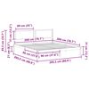 vidaXL Bettrahmen Dunkelgrau 200 x 200 cm Massives Kiefernholz