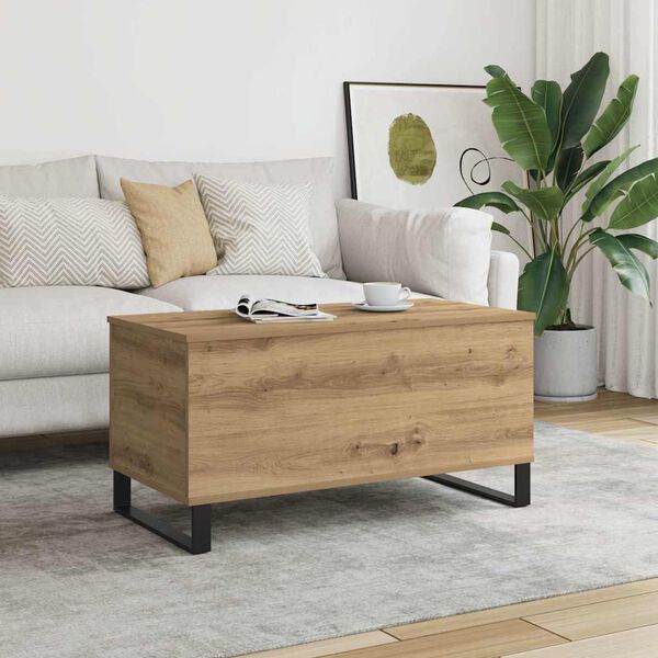 vidaXL Couchtisch Artisan-Eiche 90x44,5x45 cm Holzwerkstoff