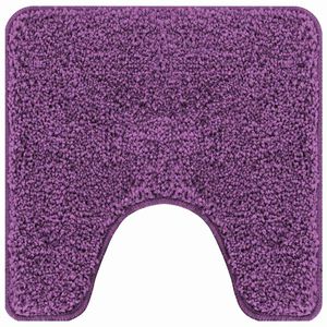 vidaXL Rutschfeste Badematte mit Toilettenausschnitt Lila 50 x 50 cm