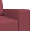 vidaXL Schlafsofa 200cm Weinrot Stoff