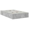 vidaXL Aufbewahrungsbettgestell Beton Grau 120 x 200 cm Holzwerkstoff