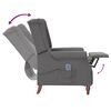 vidaXL Massagesessel Hellgrau Stoff