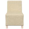 vidaXL Modulares Armfreies Sofa 3 pcs Creme 55 x 74 x 82 cm Stoff