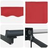 vidaXL Einziehbare Markise Rot 400 x 300 cm Polyester und Aluminium
