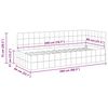vidaXL Eckbettgestell mit Kopfteil Hellgrau 80 cm x 200 cm Samt