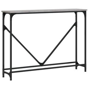 vidaXL Konsolentisch Grau Sonoma 102x22,5x75 cm Holzwerkstoff