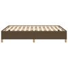 vidaXL Bettgestell ohne Matratze Dunkelbraun 140x190 cm Stoff