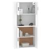 vidaXL Highboard Wei&szlig; Holzwerkstoff