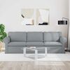 vidaXL Sofa Hellgrau 245 x 82 x 80 cm Stoff