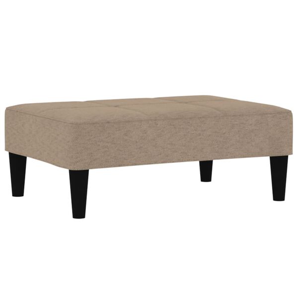 vidaXL Hocker Taupe Mikrofasergewebe