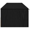 vidaXL Wandmontierter Schrank Wandmontiert 2 pcs Schwarz Eichen-Optik