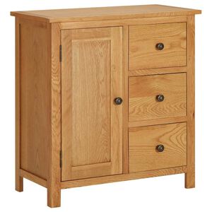 vidaXL K&uuml;chenschrank 70x35x75 cm Massivholz Eiche