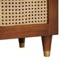 vidaXL Nachttisch 2 pcs Braun 40 x 33,5 x 46 cm Massivholz Akazie